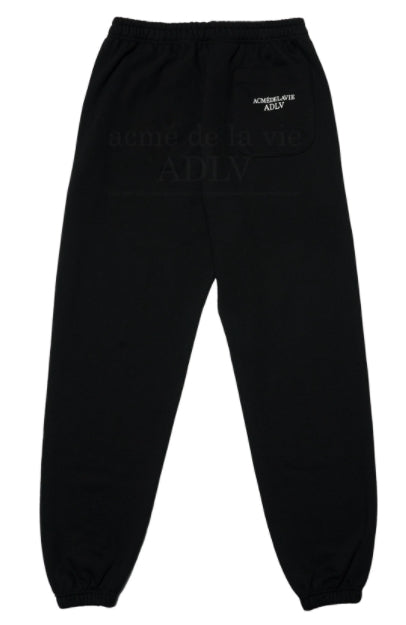アクメドラビ(acme' de la vie) ESSENTIAL LOGO PANTS BLACK