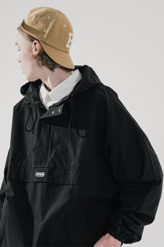 ダブルユーブイプロジェクト(WV PROJECT) New World Hood Anorak Black KMOT7511