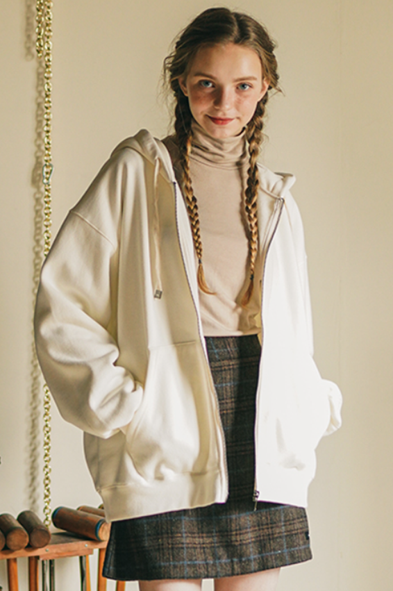 ダブルユーブイプロジェクト(WV PROJECT) Baseline Hood Zip Up Cream JIOT7536