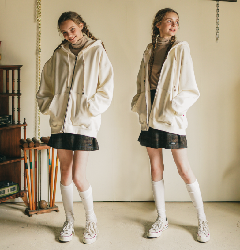 ダブルユーブイプロジェクト(WV PROJECT) Baseline Hood Zip Up Cream JIOT7536