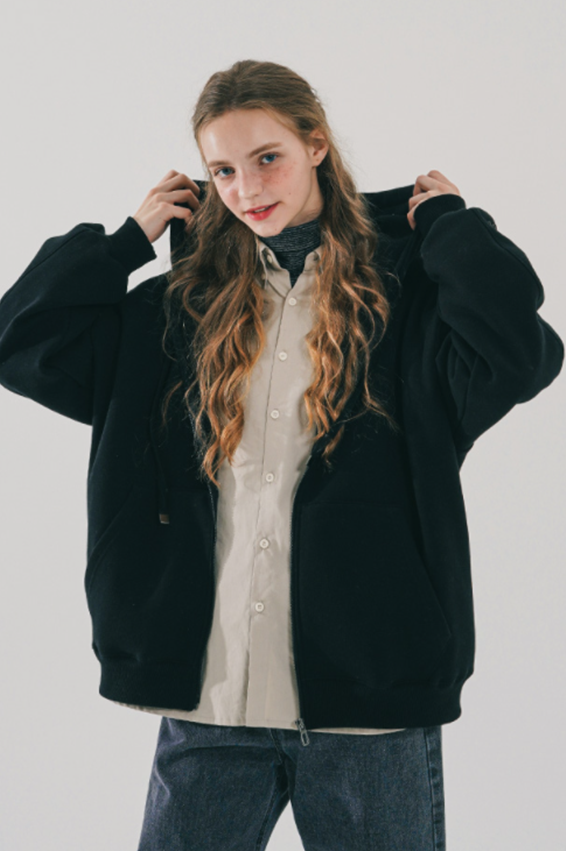 ダブルユーブイプロジェクト(WV PROJECT) Baseline Hood Zip-up Black JIOT7536