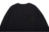SSY(エスエスワイ)  3 pocket loose fit knit black