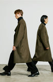 SSY(エスエスワイ)  collarless front cover coat khaki
