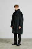 SSY(エスエスワイ)  collar up single overfit coat black