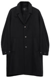 SSY(エスエスワイ)  collar up single overfit coat black