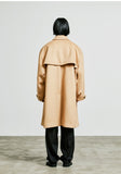 SSY(エスエスワイ)  collar up single overfit coat beige