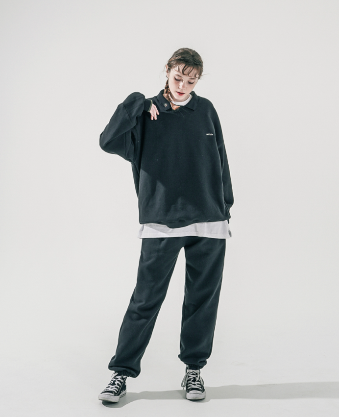 ダブルユーブイプロジェクト(WV PROJECT) Jeze Kara Sweatshirt Black MJMT7514