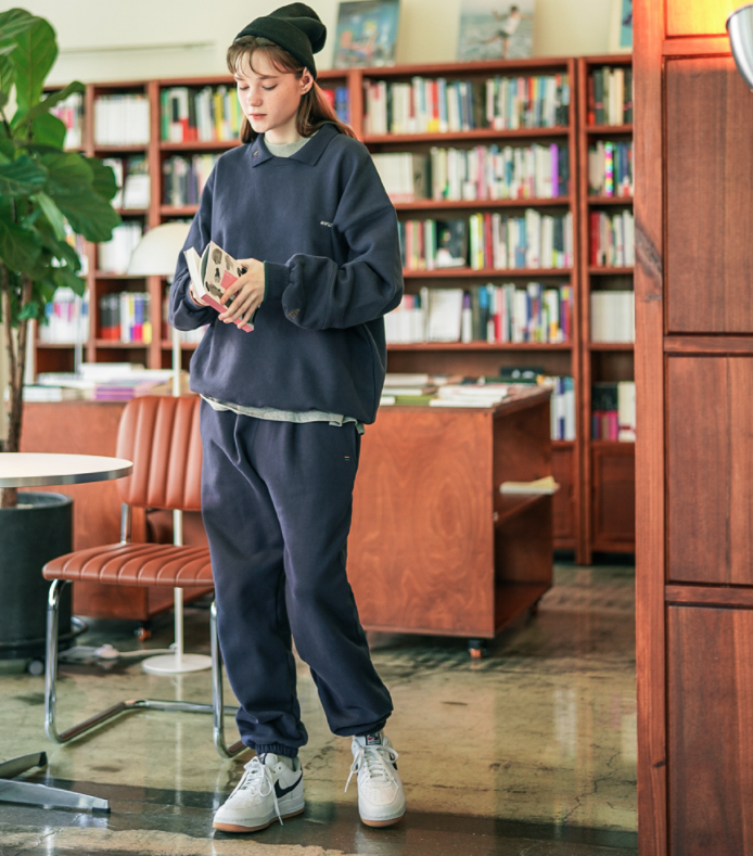 ダブルユーブイプロジェクト(WV PROJECT) Jeze Kara Sweatshirt Navy MJMT7514