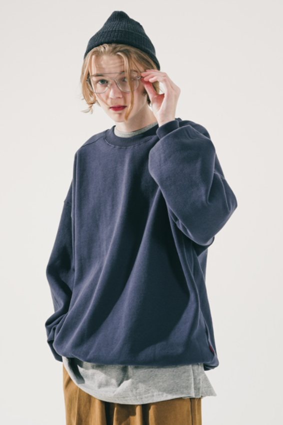 ダブルユーブイプロジェクト(WV PROJECT) Daily Sweatshirt Navy JIMT7533