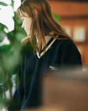 ダブルユーブイプロジェクト(WV PROJECT) Lost color matching Sweatshirt Navy KMMT7530