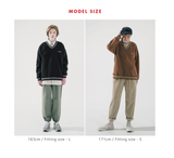 ダブルユーブイプロジェクト(WV PROJECT) Lost color matching Sweatshirt Navy KMMT7530