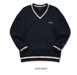ダブルユーブイプロジェクト(WV PROJECT) Lost color matching Sweatshirt Navy KMMT7530