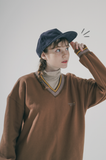 ダブルユーブイプロジェクト(WV PROJECT) Lost color matching Sweatshirt Brown KMMT7530