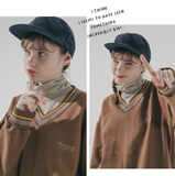 ダブルユーブイプロジェクト(WV PROJECT) Lost color matching Sweatshirt Brown KMMT7530