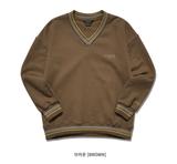 ダブルユーブイプロジェクト(WV PROJECT) Lost color matching Sweatshirt Brown KMMT7530