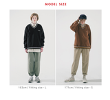 ダブルユーブイプロジェクト(WV PROJECT) Lost color matching Sweatshirt Black KMMT7530