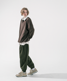 ダブルユーブイプロジェクト(WV PROJECT) Kaku Kara Sweatshirt Brown KMMT7519