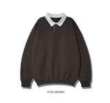 ダブルユーブイプロジェクト(WV PROJECT) Kaku Kara Sweatshirt Brown KMMT7519