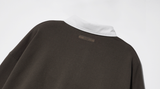 ダブルユーブイプロジェクト(WV PROJECT) Kaku Kara Sweatshirt Brown KMMT7519