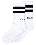 ブラックブロンド(BLACKBLOND)  BBD Logo Stretch Cotton Socks (White)