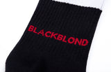 ブラックブロンド(BLACKBLOND)  BBD Logo Stretch Cotton Socks (Black)