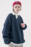 ダブルユーブイプロジェクト(WV PROJECT) Kaku Kara Sweatshirt Navy KMMT7519