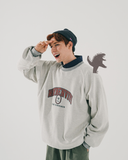 ダブルユーブイプロジェクト(WV PROJECT) Easy Reversible Sweatshirt Gray JJMT7518
