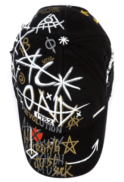 ブラックブロンド(BLACKBLOND)  BBD Plate Logo Monster Cap (Black)