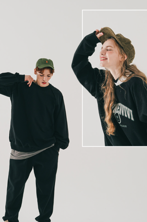 ダブルユーブイプロジェクト(WV PROJECT) Easy Reversible Sweatshirt Black JJMT7518