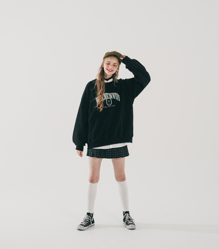 ダブルユーブイプロジェクト(WV PROJECT) Easy Reversible Sweatshirt Black JJMT7518