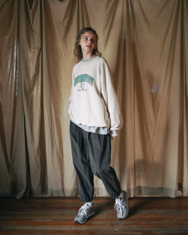 ダブルユーブイプロジェクト(WV PROJECT) Easy Reversible Sweatshirt Oatmeal JJMT7518