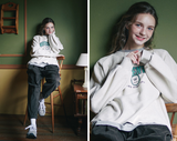 ダブルユーブイプロジェクト(WV PROJECT) Easy Reversible Sweatshirt Oatmeal JJMT7518