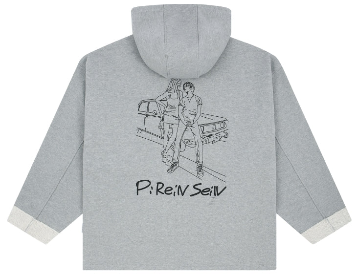 ReinSein（レインセイン）REINSEIN GREY ILLUSTRATED DECORATION HOOD