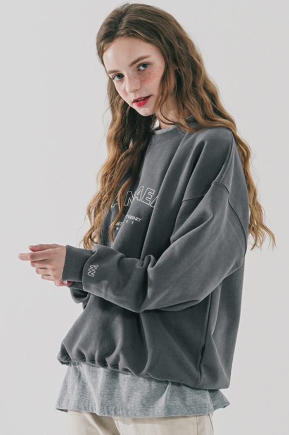 ダブルユーブイプロジェクト(WV PROJECT) Pangea Sweatshirt Dark Gray KMMT7510