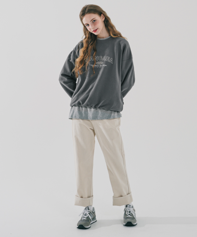 ダブルユーブイプロジェクト(WV PROJECT) Pangea Sweatshirt Dark Gray KMMT7510