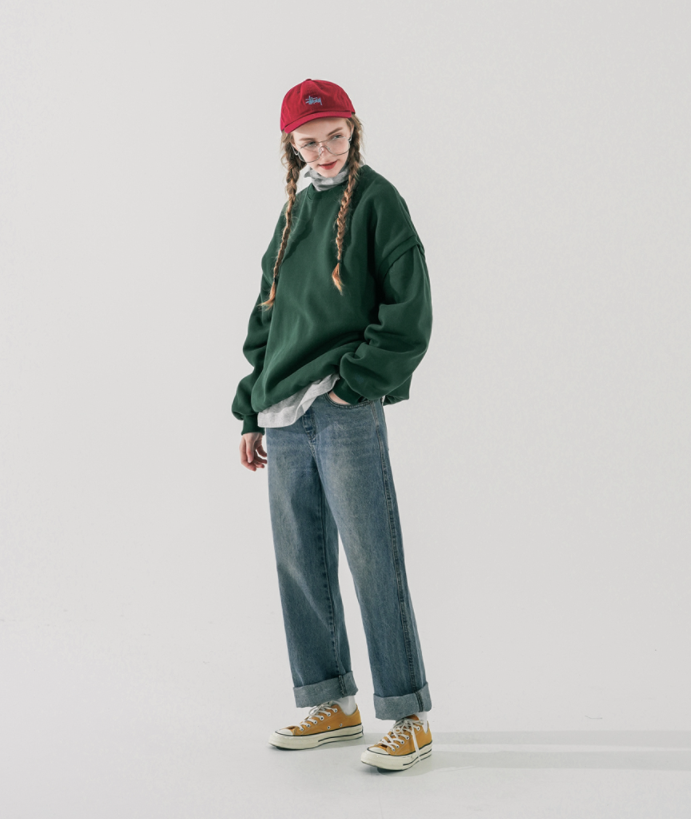 ダブルユーブイプロジェクト(WV PROJECT) Sia Best Sweatshirt Green MJMT7537