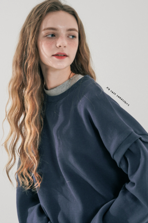 ダブルユーブイプロジェクト(WV PROJECT) Sia Best Sweatshirt Navy MJMT7537