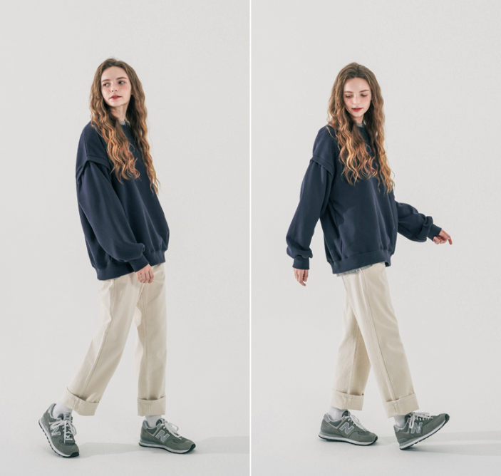 ダブルユーブイプロジェクト(WV PROJECT) Sia Best Sweatshirt Navy MJMT7537