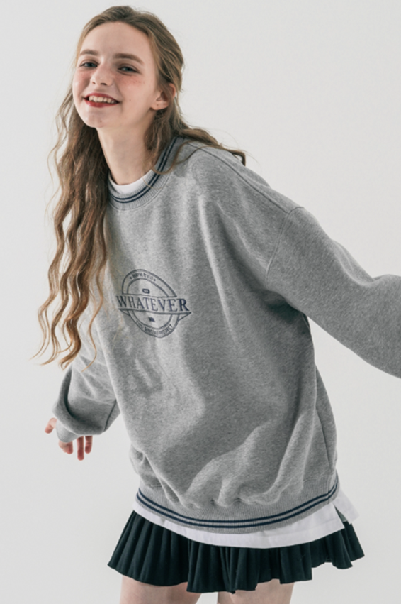 ダブルユーブイプロジェクト(WV PROJECT) Lapra Sweatshirt Gray MJMT7534