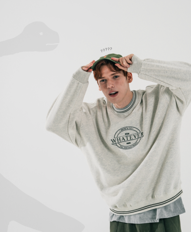 ダブルユーブイプロジェクト(WV PROJECT) Lapra Sweatshirt Oatmeal MJMT7534