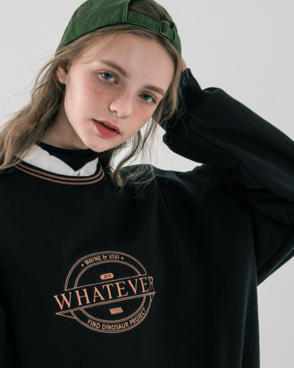 ダブルユーブイプロジェクト(WV PROJECT) Lapra Sweatshirt Black MJMT7534