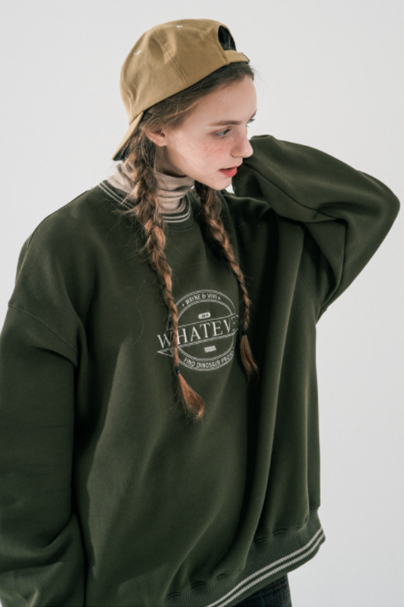 ダブルユーブイプロジェクト(WV PROJECT) Lapra Sweatshirt Khaki MJMT7534