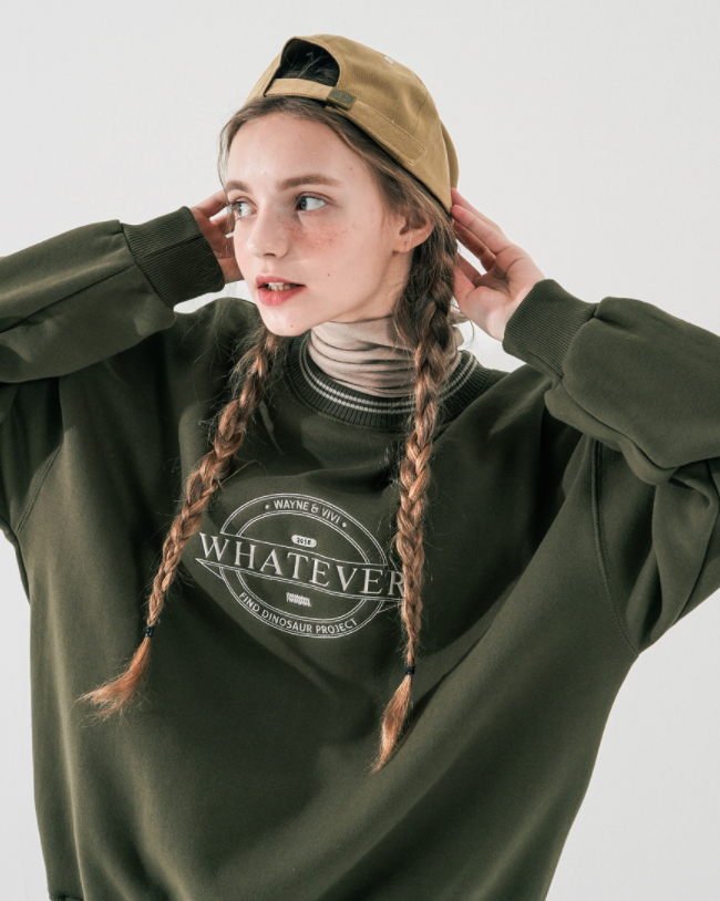 ダブルユーブイプロジェクト(WV PROJECT) Lapra Sweatshirt Khaki MJMT7534