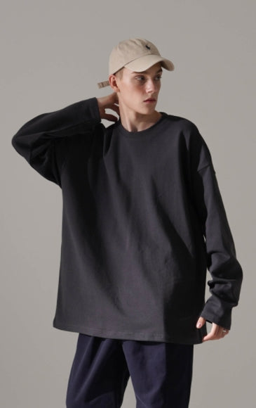 パーステップ(PERSTEP) FIXED OVER-FIT LONGSLEEVE CHARCOAL SMLT4447