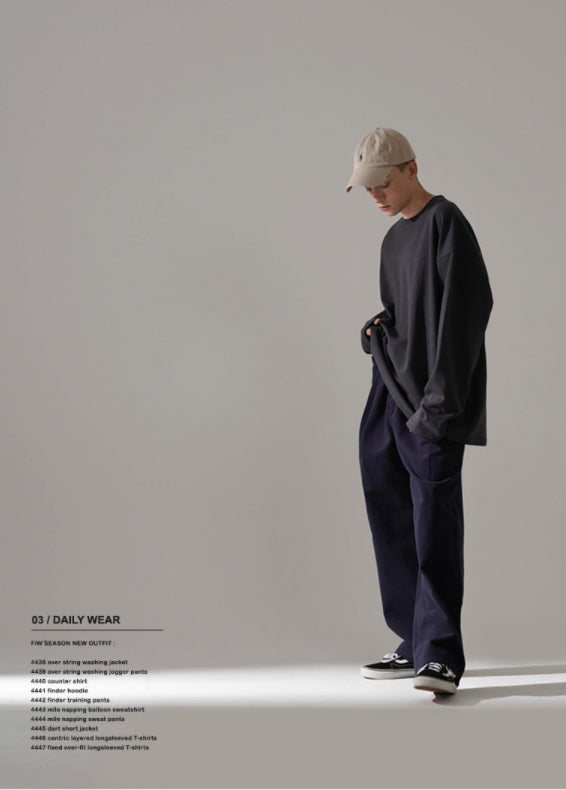 パーステップ(PERSTEP) FIXED OVER-FIT LONGSLEEVE CHARCOAL SMLT4447