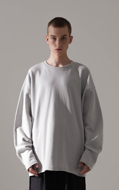 パーステップ(PERSTEP) FIXED OVER-FIT LONGSLEEVE LIGHT GREY SMLT4447