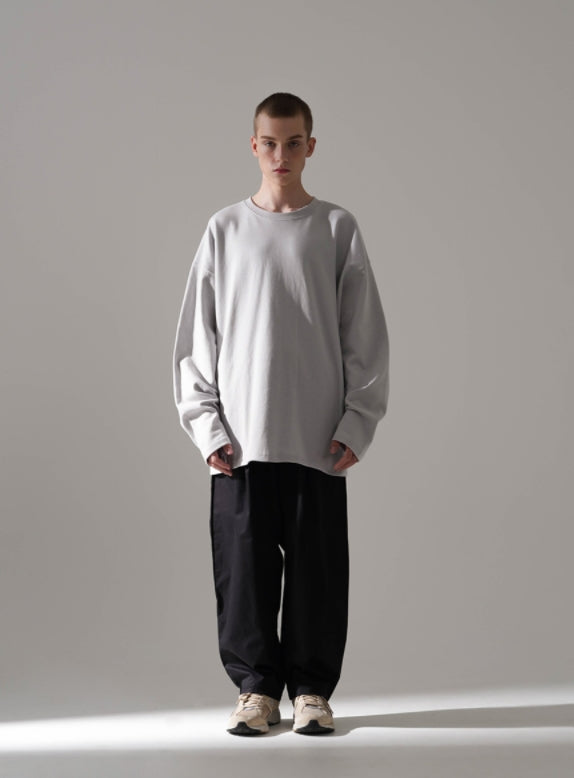 パーステップ(PERSTEP) FIXED OVER-FIT LONGSLEEVE LIGHT GREY SMLT4447