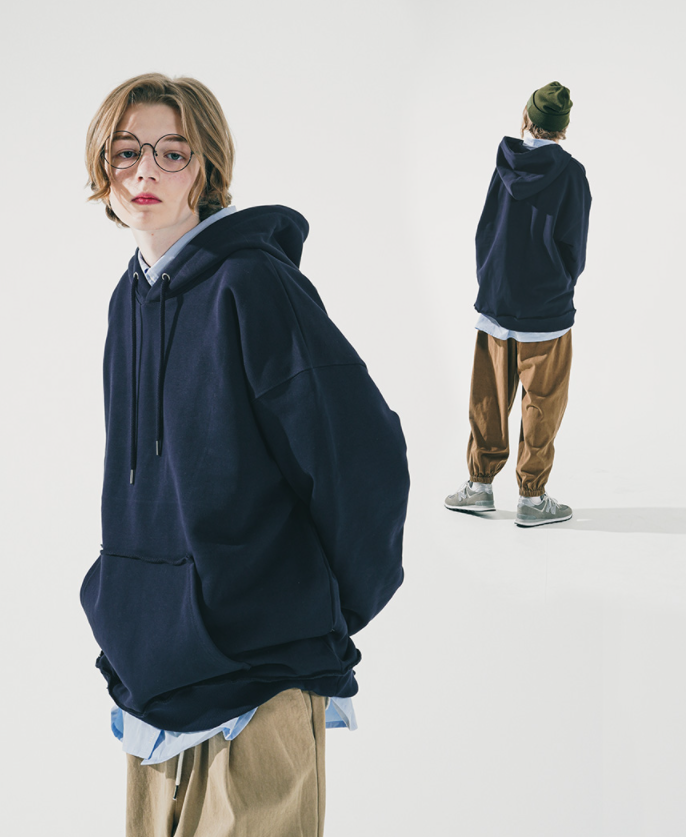 ダブルユーブイプロジェクト(WV PROJECT) Rison Hood Navy JIHD7535