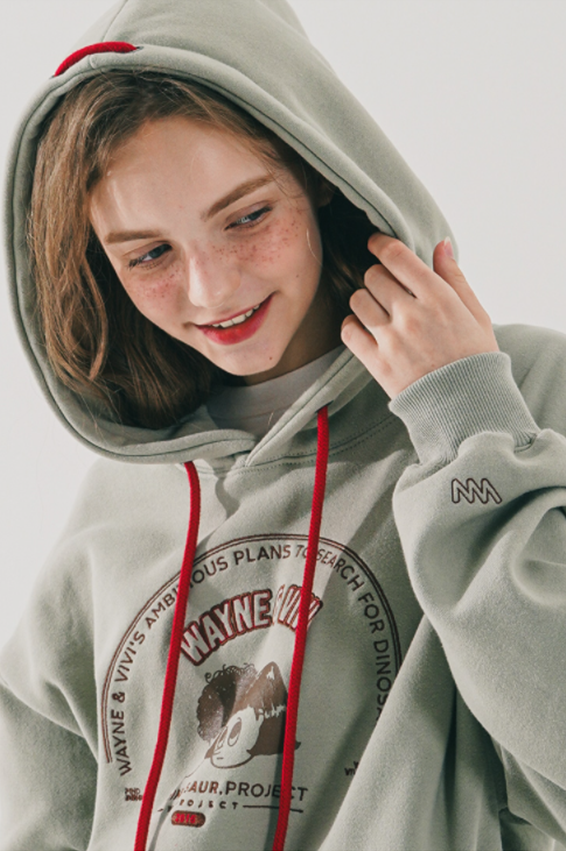 ダブルユーブイプロジェクト(WV PROJECT) Darle Project Hood Smoke Green JJHD7532