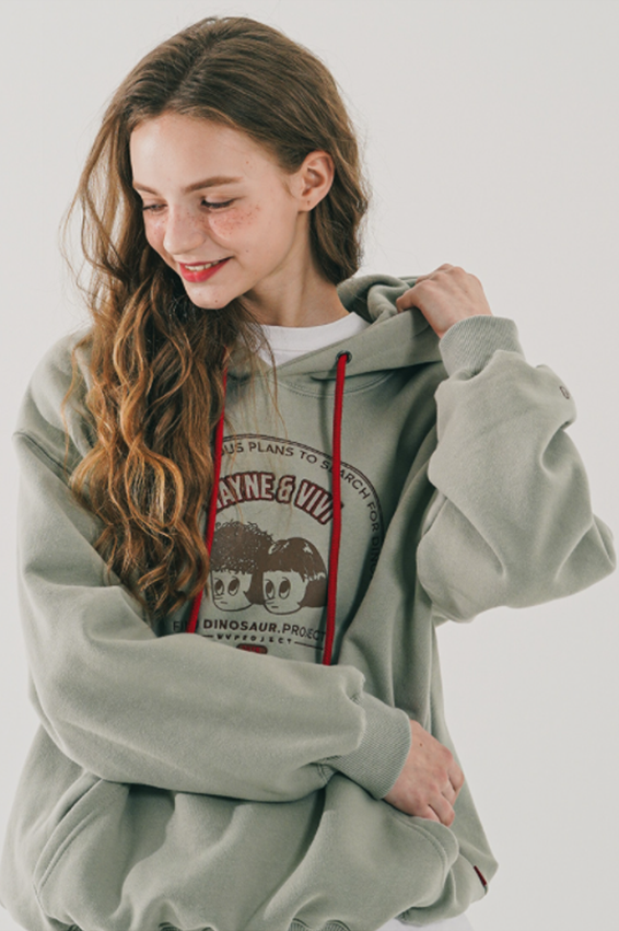 ダブルユーブイプロジェクト(WV PROJECT) Darle Project Hood Smoke Green JJHD7532